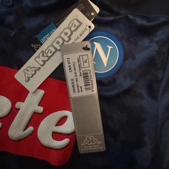 NWT KAPPA NAPOLI VINTAGE JERSEY 2019 - Picture 6 of 7